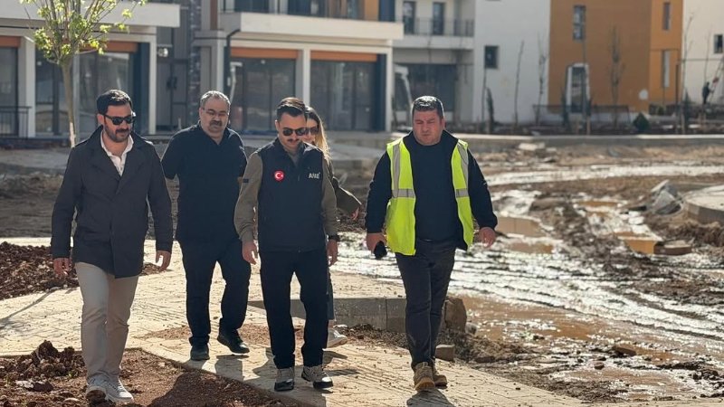 Nurdağı Kaymakamı Adıgüzeller İnşaat Şantiyesini Ziyaret Etti