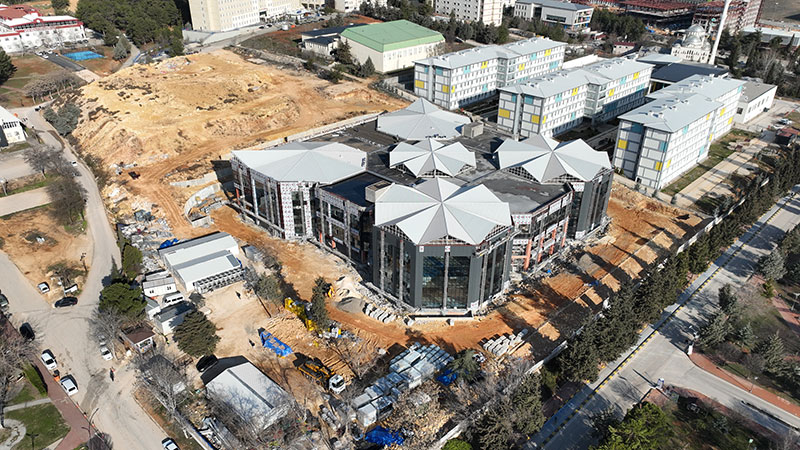 Proje:Gazi̇antep Üni̇versi̇tesi̇ Kütüphane Binası İnşaatı